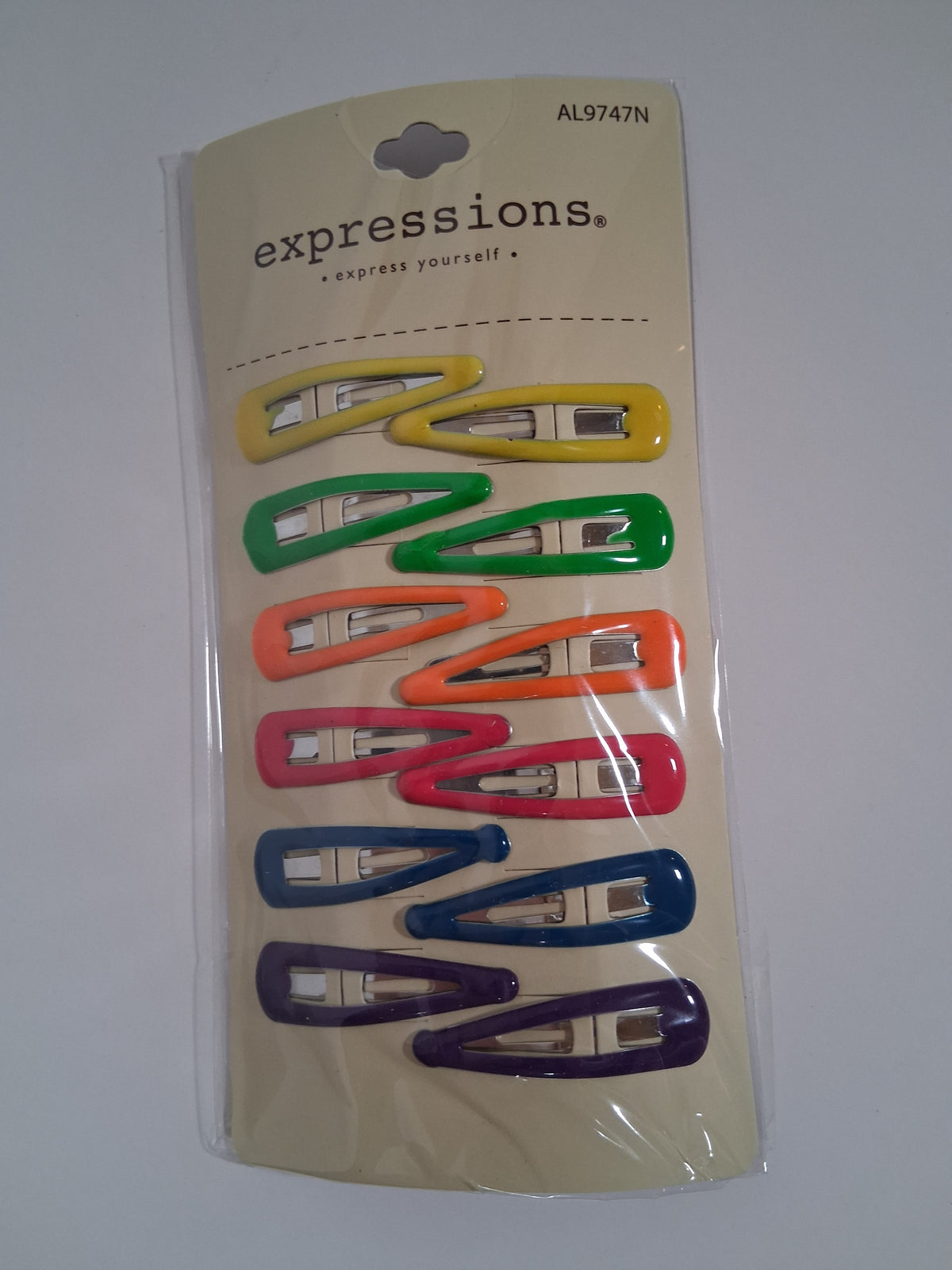 Expressions Colorful Snap Hair Clips – 12 Pack | Rainbow Hair Barrettes
