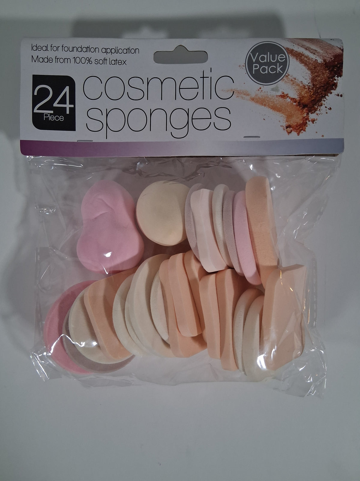 24-Piece Cosmetic Sponges