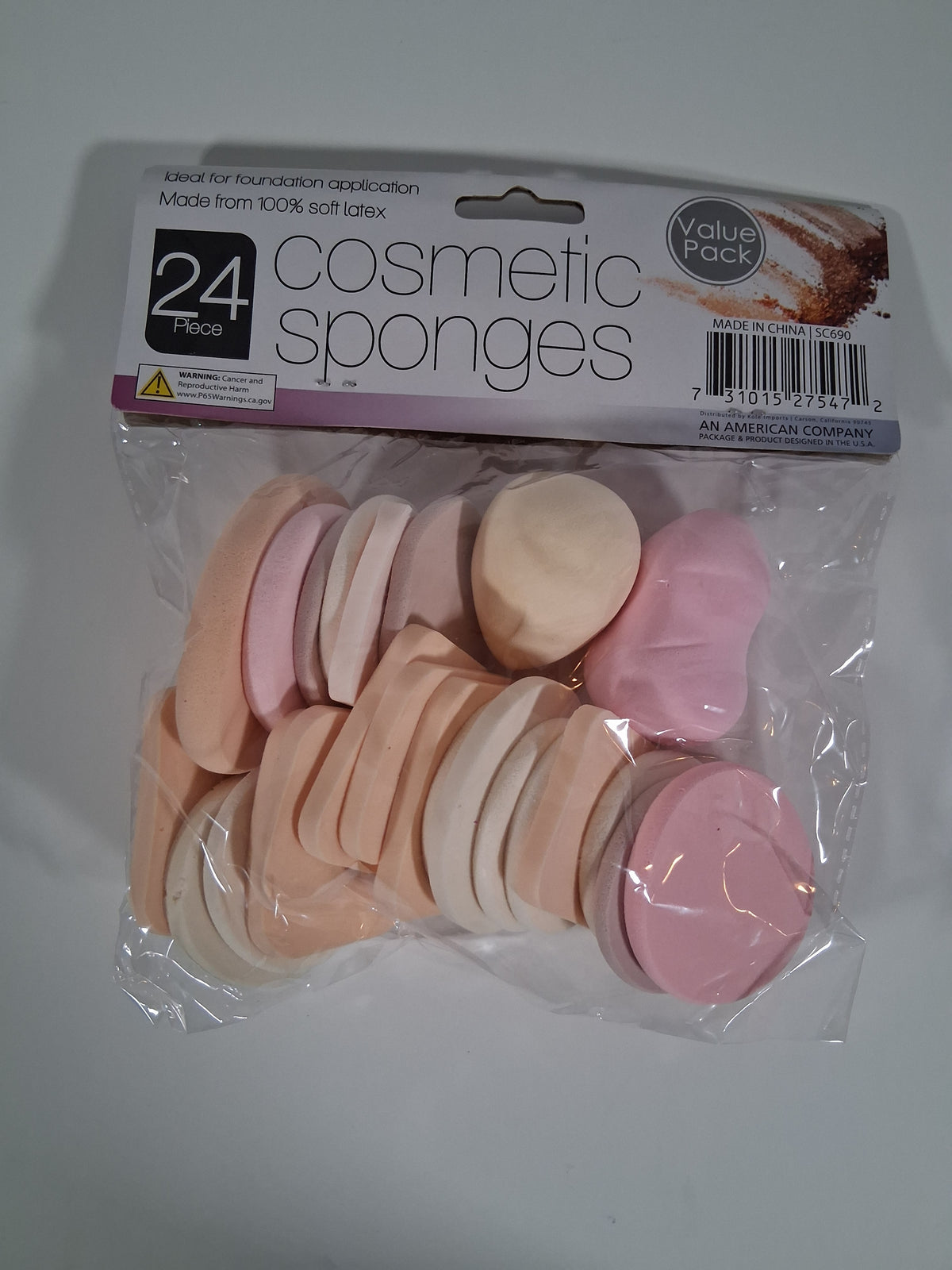 24-Piece Cosmetic Sponges