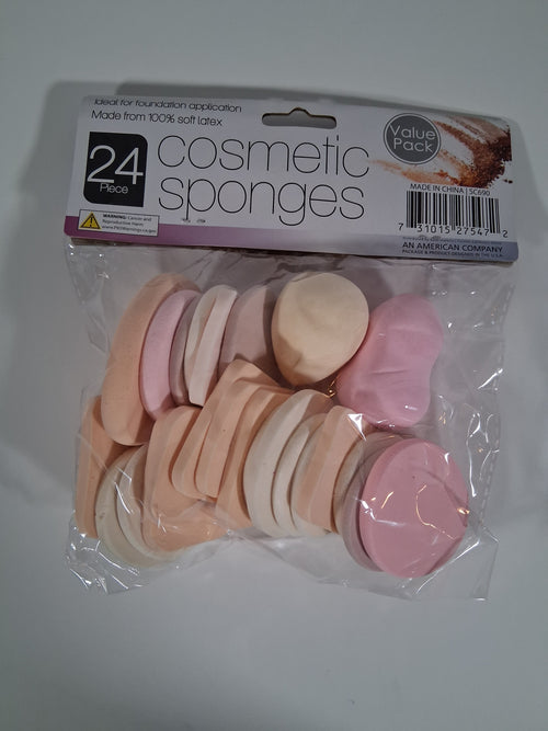 24-Piece Cosmetic Sponges