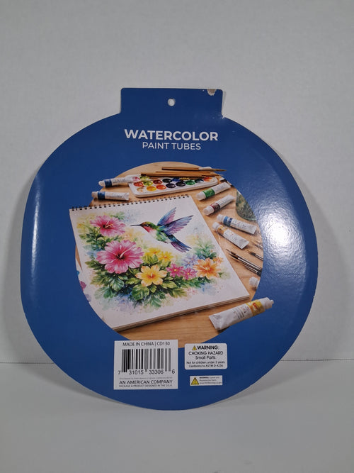 24-Piece Watercolor Paint Tube Set – Assorted Colors for Artists & Hobbyists