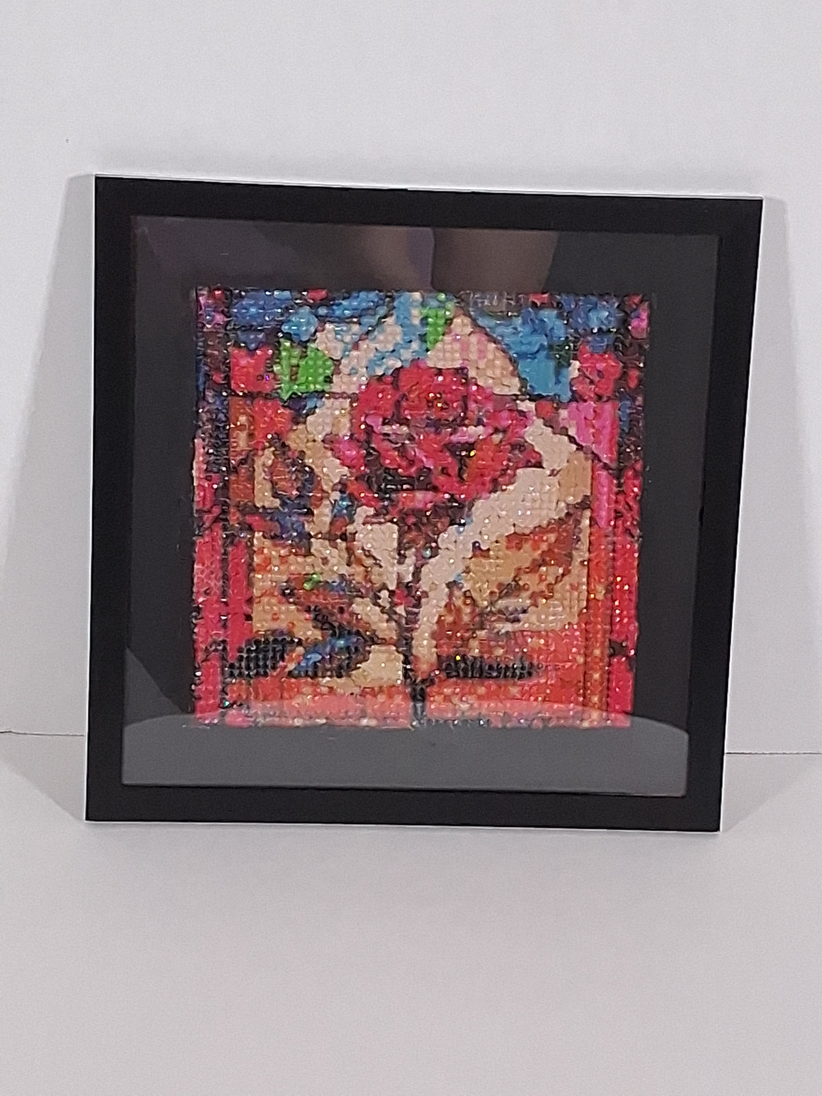 Rose Diamond Art-8x8 Framed