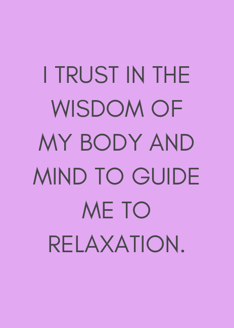 Stress Reduction Affirmations