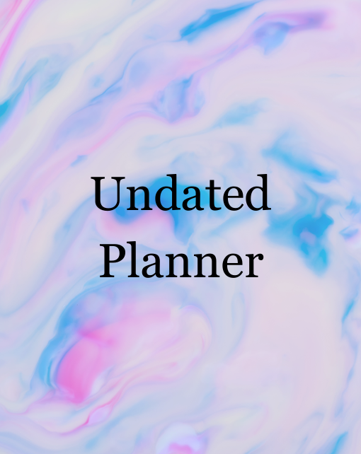 Undated Planner – 20-Page Printable Planner for Life & Goals