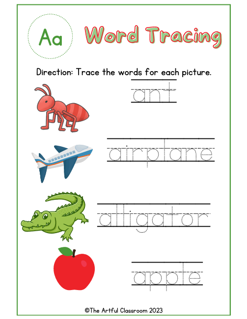 Alphabet Bundle 2 – Words and Matching Games (61 Pages)