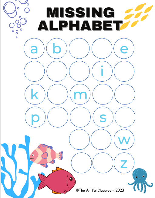 Alphabet Bundle 2 – Words and Matching Games (61 Pages)