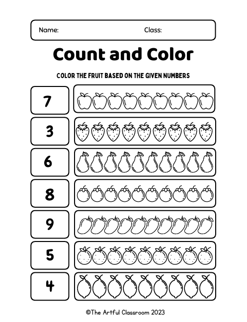 Numbers Bundle 1 – Printable Math Activities for Early Learners (31 pages)
